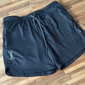 ASRV Black lined Athletic Shorts